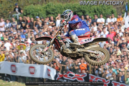 2009-10-03 Franciacorta - Motocross delle Nazioni 2565 Qualifying heat MX1 - Brad Anderson - Honda 450 ENG